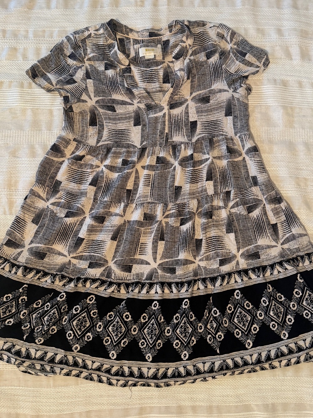 anthropologie maeve Women’s Patterned Short Sleeve Dress